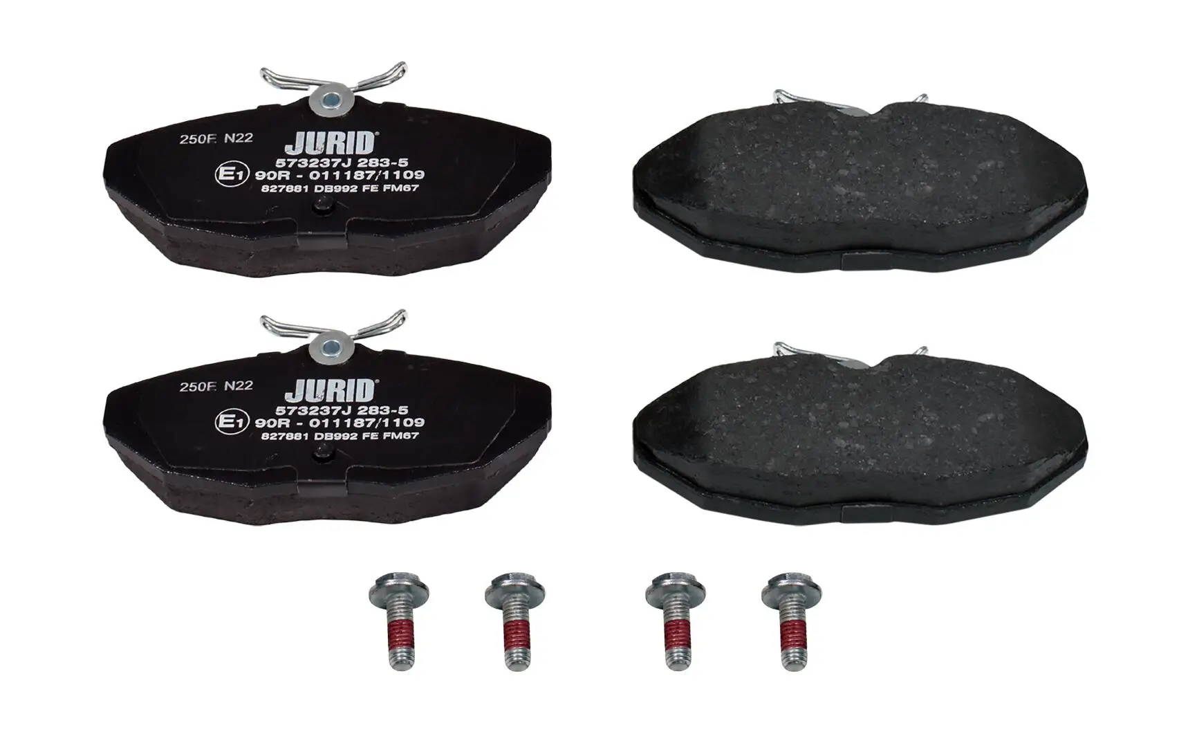 Bremsbelagsatz, Scheibenbremse Hinterachse JURID 573237J