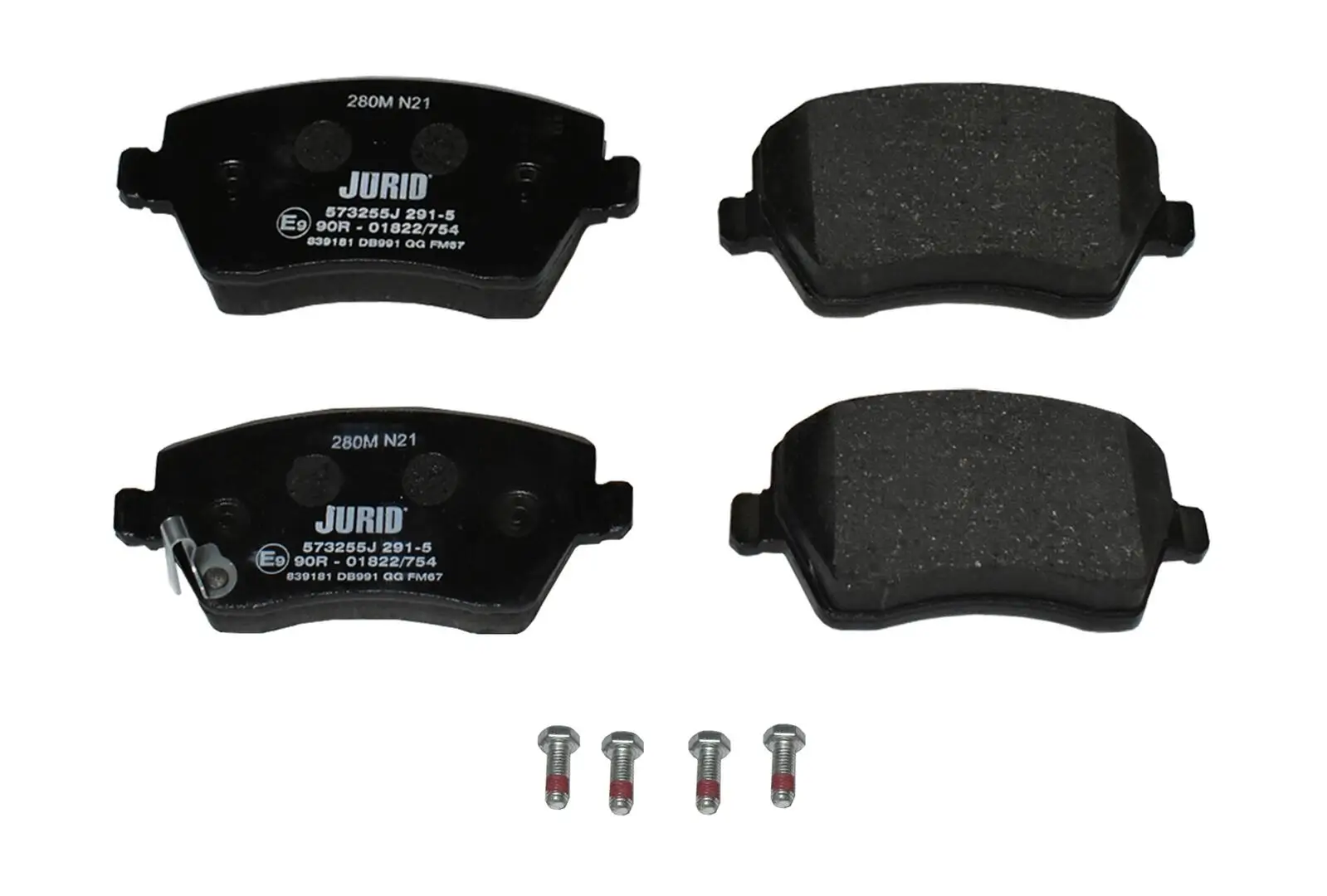 Bremsbelagsatz, Scheibenbremse Vorderachse JURID 573255J