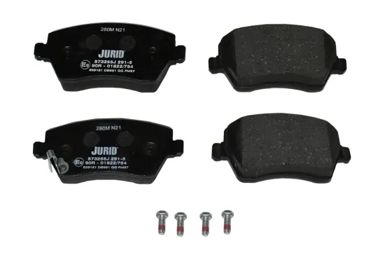 Bremsbelagsatz, Scheibenbremse Vorderachse JURID 573255J Bild Bremsbelagsatz, Scheibenbremse Vorderachse JURID 573255J