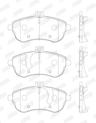 Bremsbelagsatz, Scheibenbremse JURID 573257J Bild Bremsbelagsatz, Scheibenbremse JURID 573257J