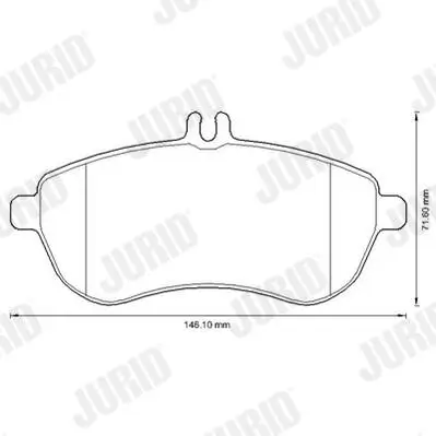 Bremsbelagsatz, Scheibenbremse JURID 573257JC