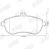 Bremsbelagsatz, Scheibenbremse JURID 573257JC