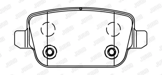 Bremsbelagsatz, Scheibenbremse JURID 573263J Bild Bremsbelagsatz, Scheibenbremse JURID 573263J