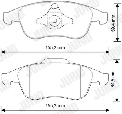 Bremsbelagsatz, Scheibenbremse JURID 573268JC Bild Bremsbelagsatz, Scheibenbremse JURID 573268JC