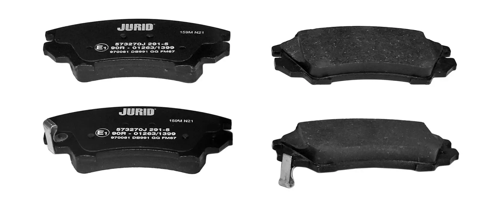 Bremsbelagsatz, Scheibenbremse Vorderachse JURID 573270J