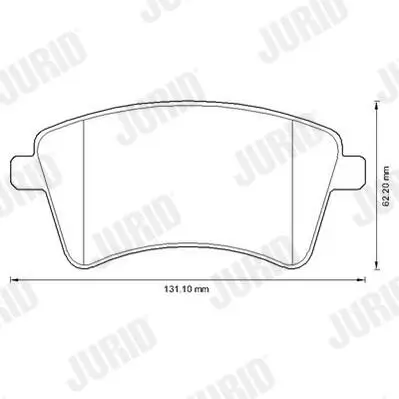 Bremsbelagsatz, Scheibenbremse JURID 573284J