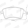 Bremsbelagsatz, Scheibenbremse JURID 573284J