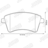 Bremsbelagsatz, Scheibenbremse JURID 573284J