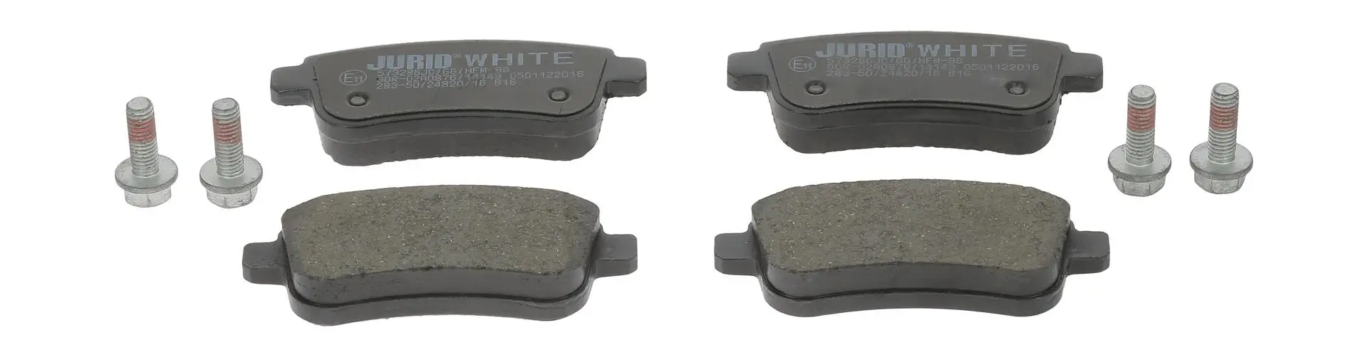 Bremsbelagsatz, Scheibenbremse Hinterachse JURID 573286JC