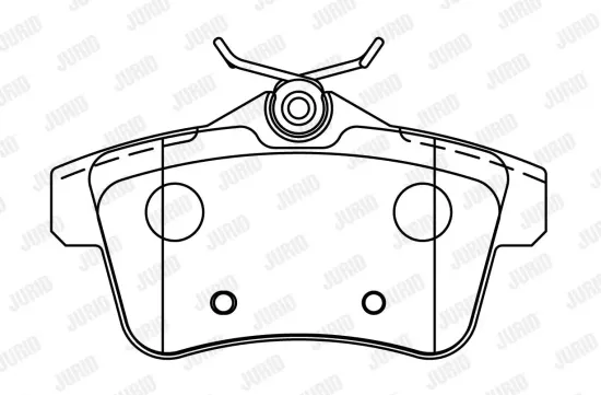Bremsbelagsatz, Scheibenbremse JURID 573315J Bild Bremsbelagsatz, Scheibenbremse JURID 573315J