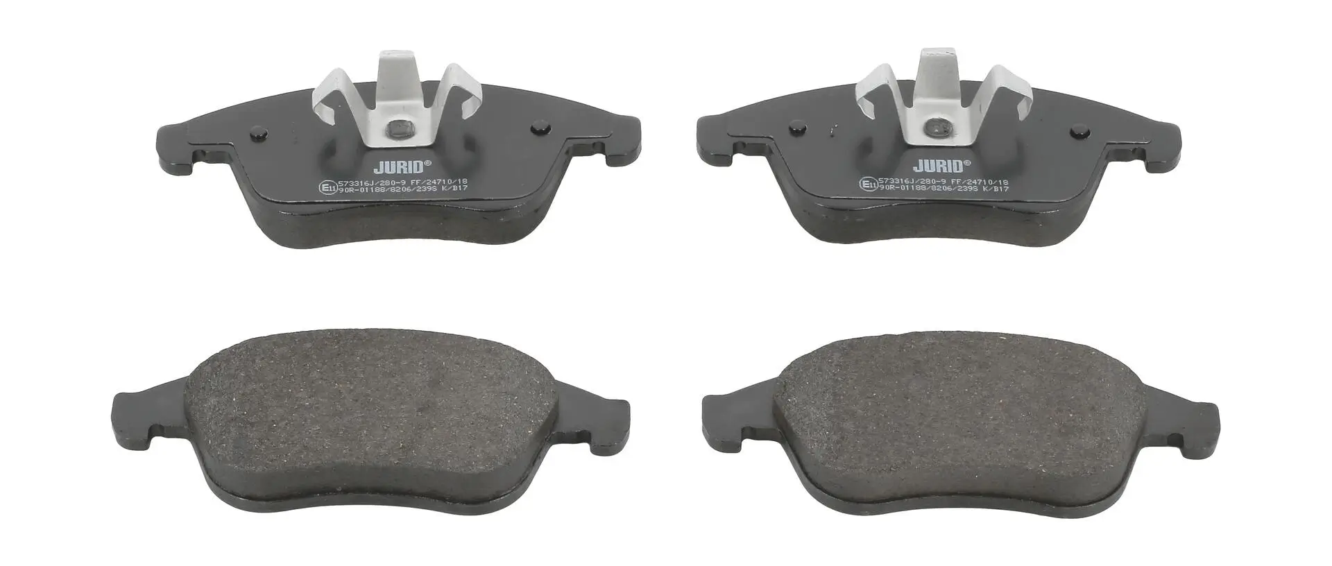 Bremsbelagsatz, Scheibenbremse Vorderachse JURID 573316J