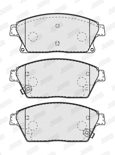 Bremsbelagsatz, Scheibenbremse JURID 573325J Bild Bremsbelagsatz, Scheibenbremse JURID 573325J
