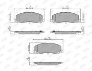Bremsbelagsatz, Scheibenbremse Vorderachse JURID 573326J