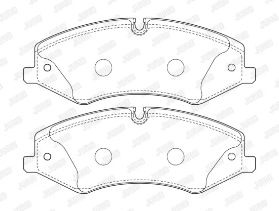 Bremsbelagsatz, Scheibenbremse Hinterachse JURID 571344J Bild Bremsbelagsatz, Scheibenbremse Hinterachse JURID 571344J