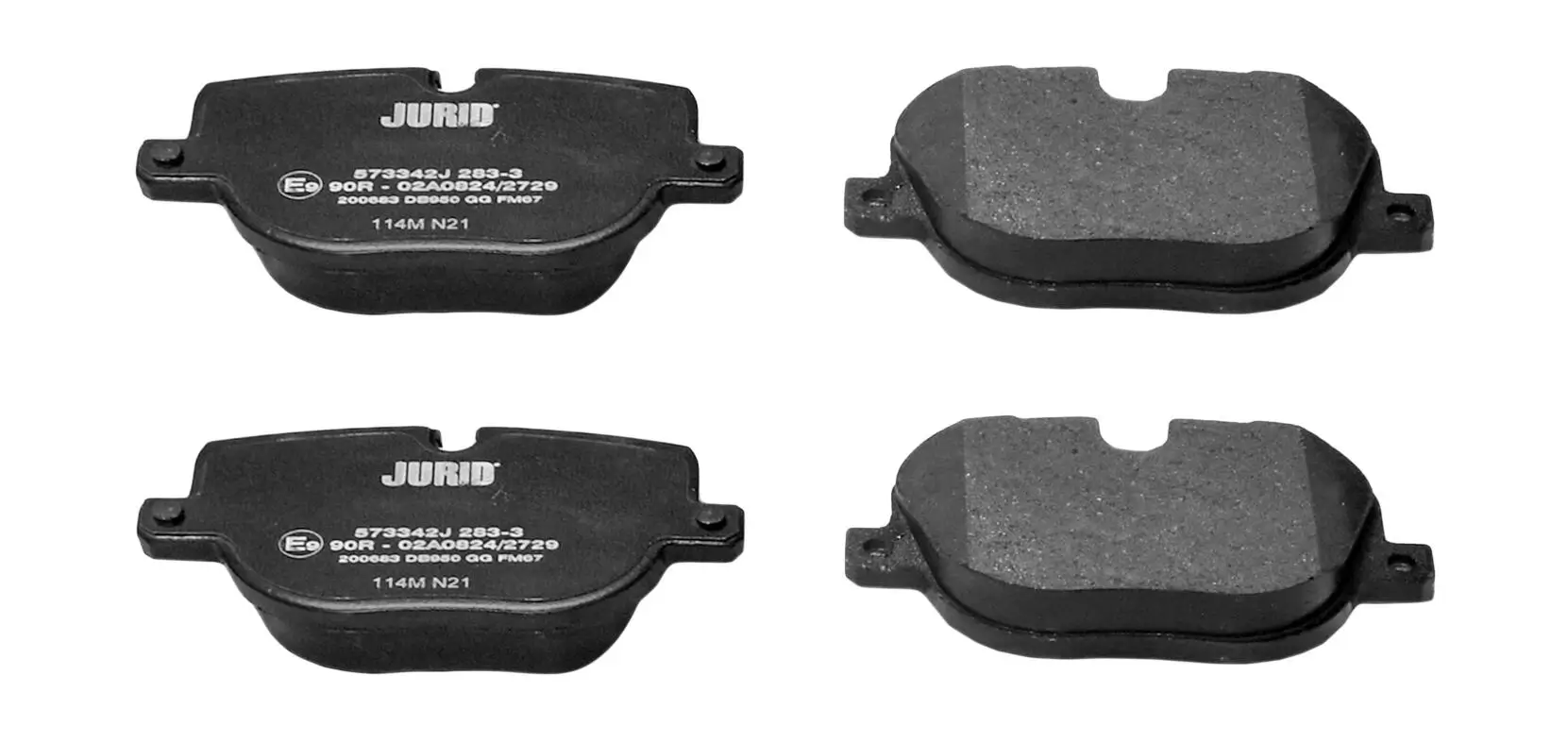 Bremsbelagsatz, Scheibenbremse Hinterachse JURID 573342J