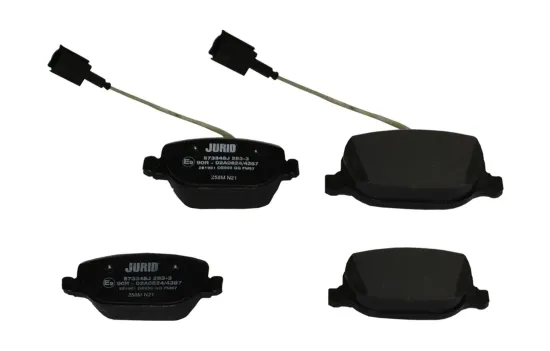 Bremsbelagsatz, Scheibenbremse Hinterachse JURID 572548J Bild Bremsbelagsatz, Scheibenbremse Hinterachse JURID 572548J
