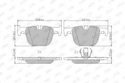 Bremsbelagsatz, Scheibenbremse Hinterachse JURID 573354J