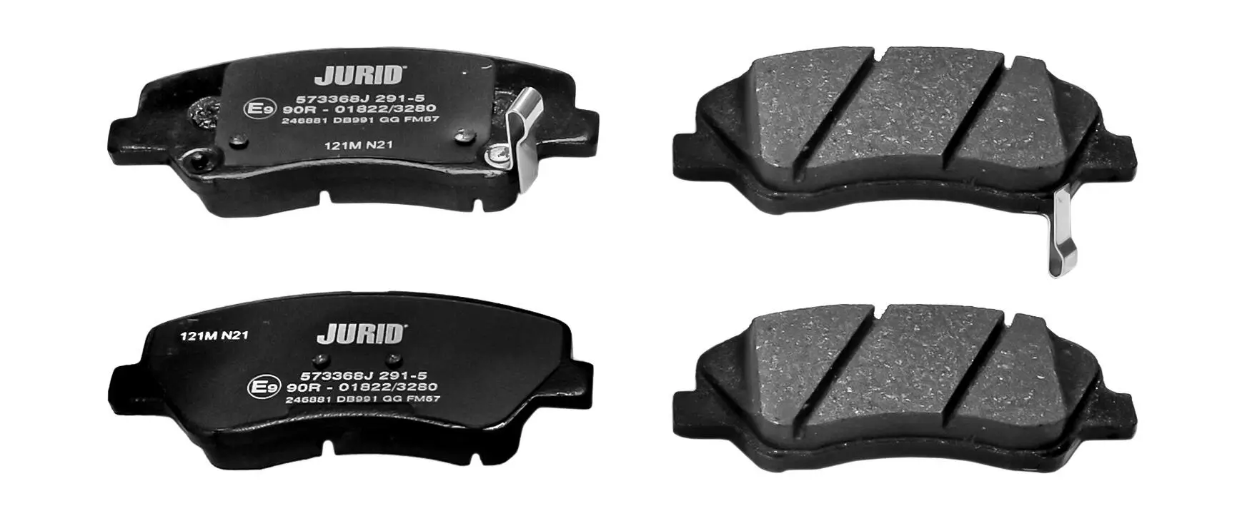 Bremsbelagsatz, Scheibenbremse Vorderachse JURID 573368J