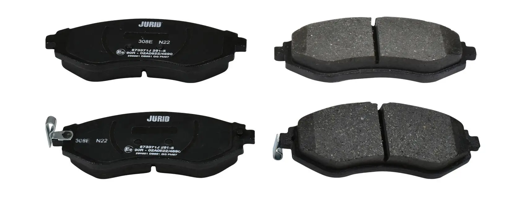 Bremsbelagsatz, Scheibenbremse JURID 573371J
