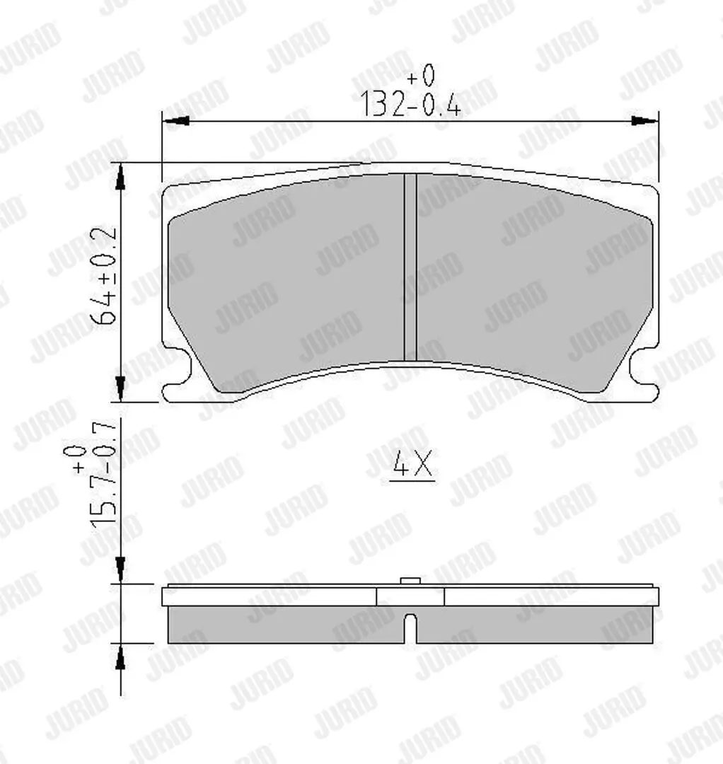 Bremsbelagsatz, Scheibenbremse JURID 573372J