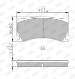 Bremsbelagsatz, Scheibenbremse JURID 573372J