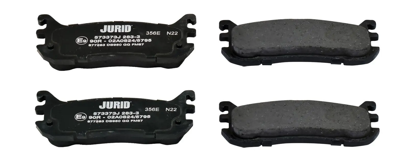 Bremsbelagsatz, Scheibenbremse Hinterachse JURID 573373J