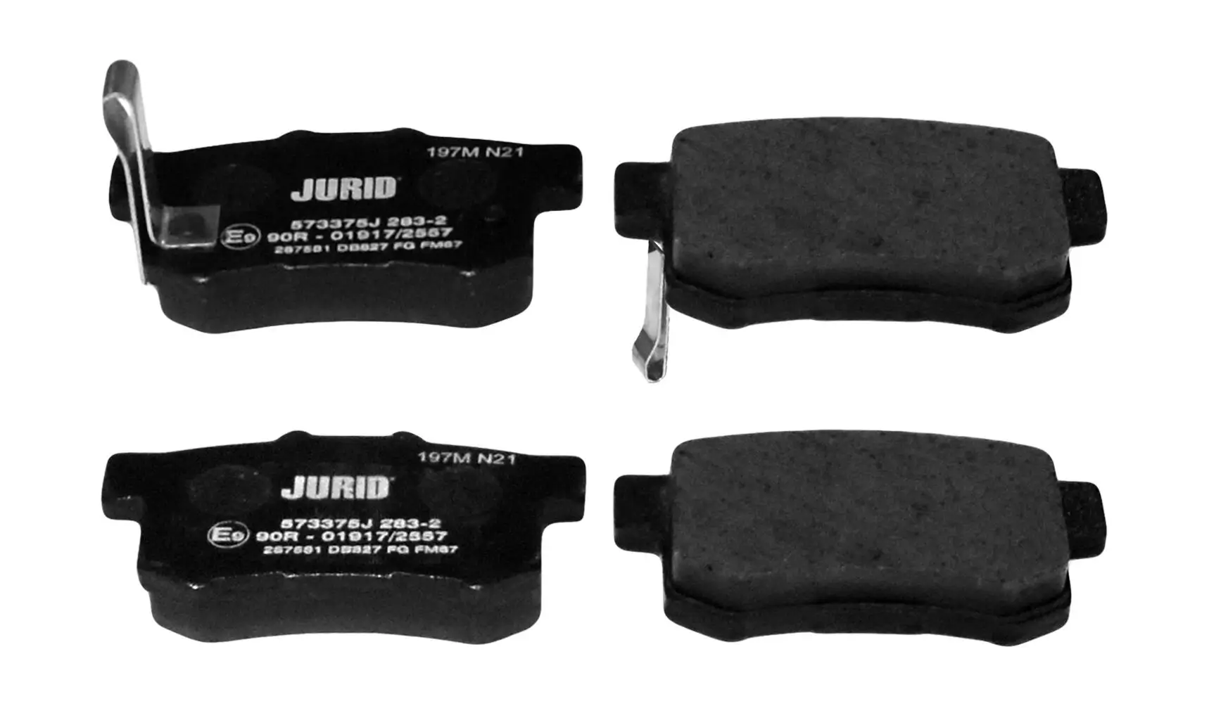 Bremsbelagsatz, Scheibenbremse Hinterachse JURID 573375J