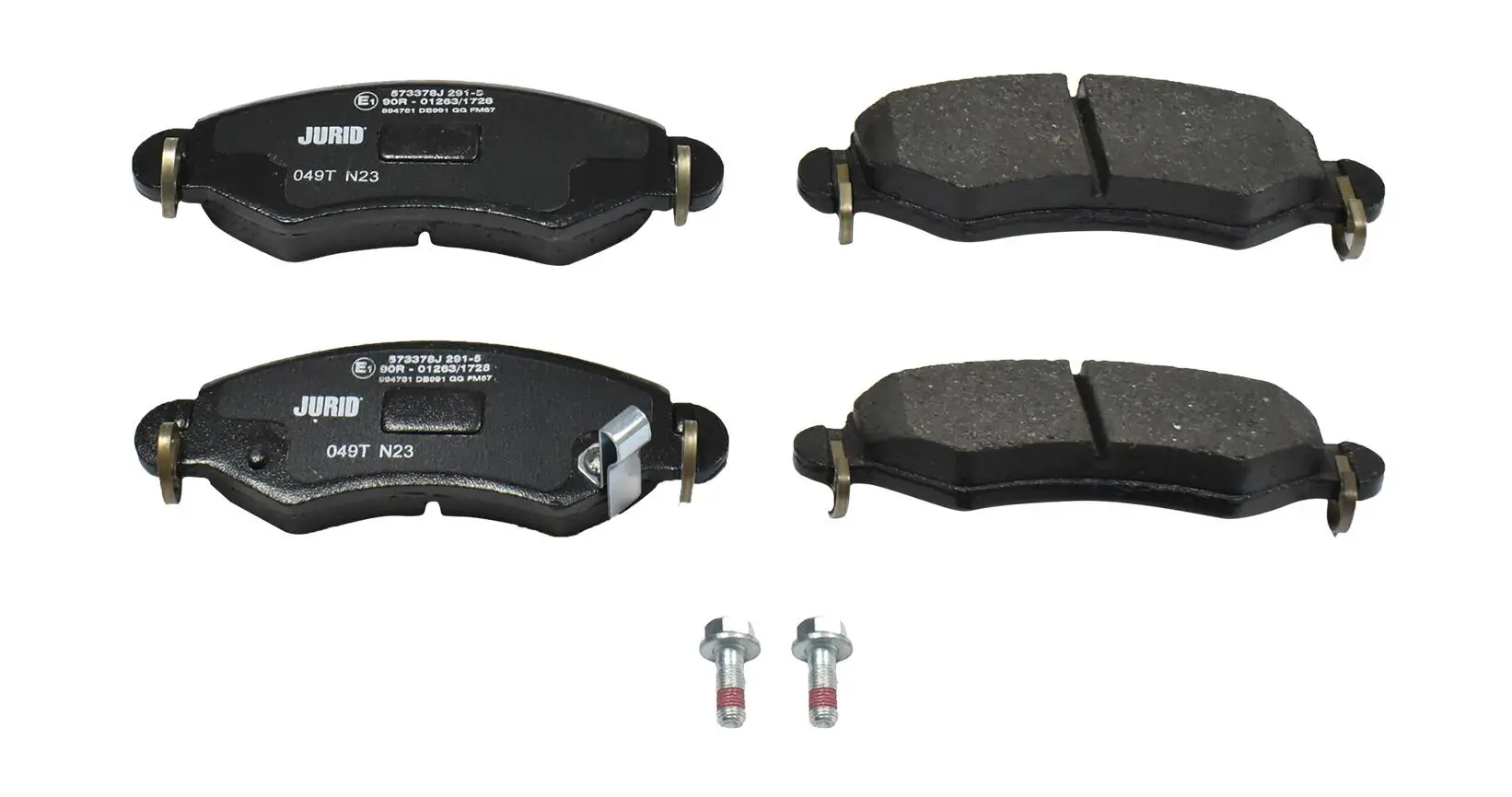 Bremsbelagsatz, Scheibenbremse Vorderachse JURID 573378J