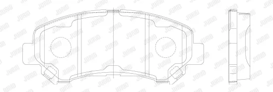 Bremsbelagsatz, Scheibenbremse Vorderachse JURID 573379J Bild Bremsbelagsatz, Scheibenbremse Vorderachse JURID 573379J