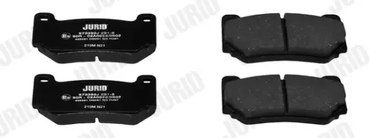 Bremsbelagsatz, Scheibenbremse Vorderachse JURID 573392J Bild Bremsbelagsatz, Scheibenbremse Vorderachse JURID 573392J