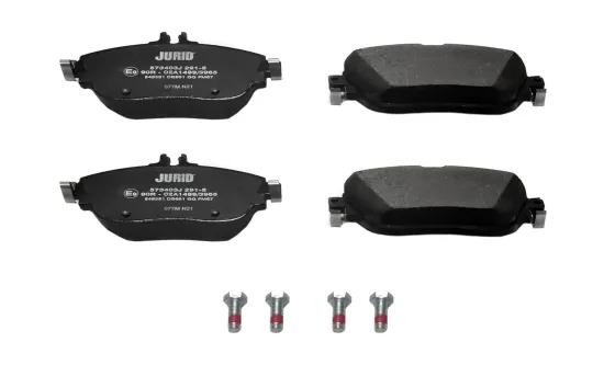 Bremsbelagsatz, Scheibenbremse Vorderachse JURID 573403J Bild Bremsbelagsatz, Scheibenbremse Vorderachse JURID 573403J