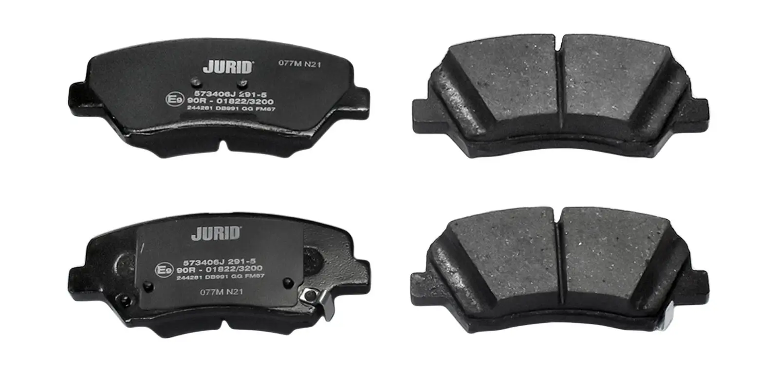 Bremsbelagsatz, Scheibenbremse JURID 573406J
