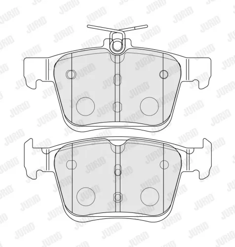 Bremsbelagsatz, Scheibenbremse JURID 573409J Bild Bremsbelagsatz, Scheibenbremse JURID 573409J