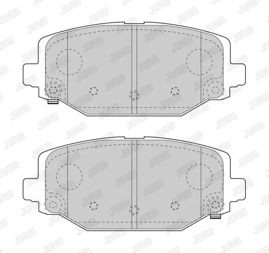 Bremsbelagsatz, Scheibenbremse Hinterachse JURID 573412J Bild Bremsbelagsatz, Scheibenbremse Hinterachse JURID 573412J