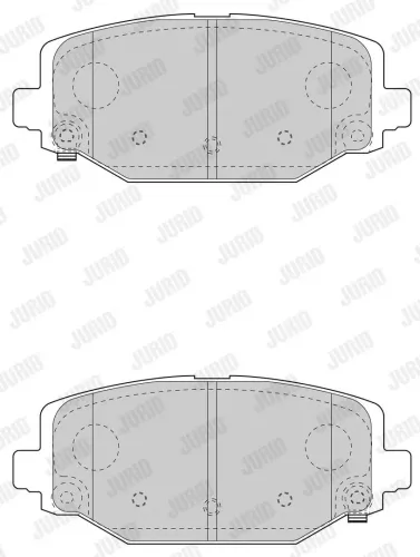Bremsbelagsatz, Scheibenbremse Hinterachse JURID 573412J Bild Bremsbelagsatz, Scheibenbremse Hinterachse JURID 573412J