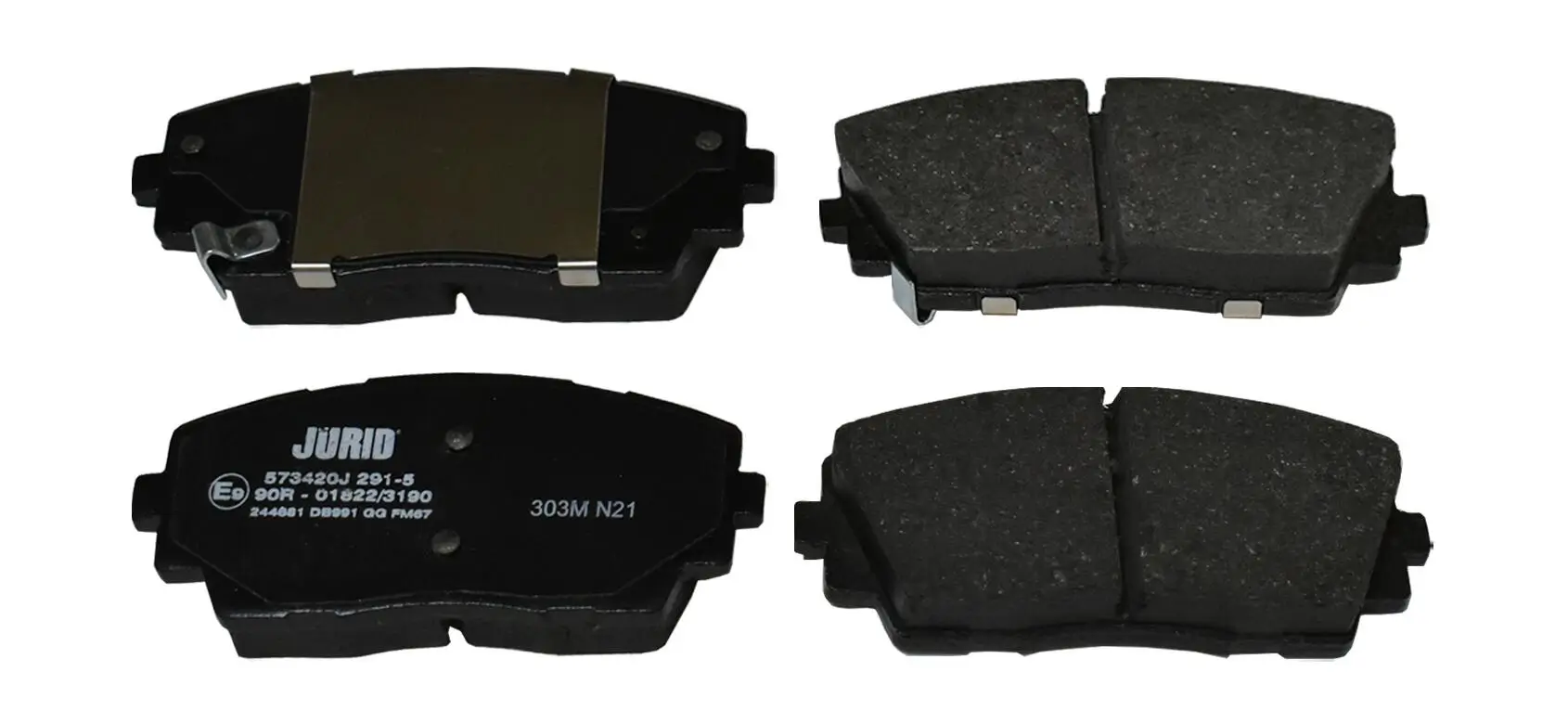 Bremsbelagsatz, Scheibenbremse Vorderachse JURID 573420J
