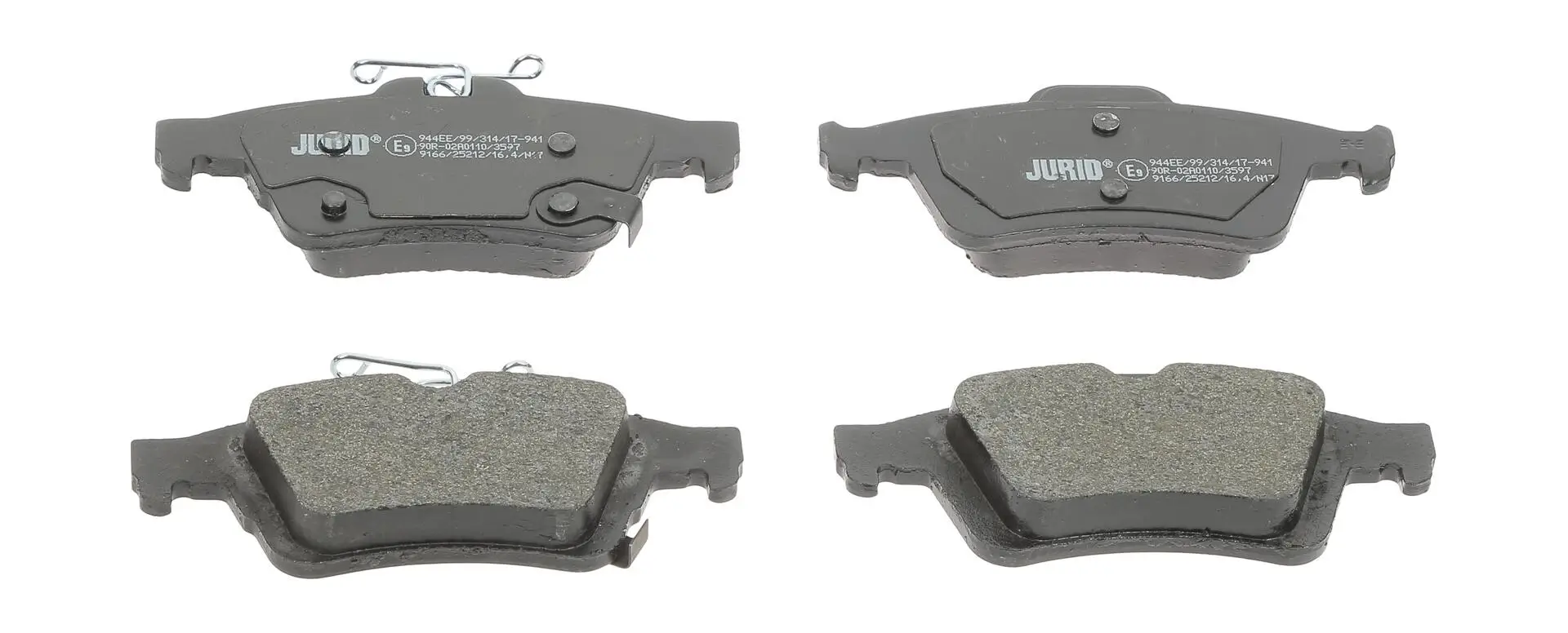 Bremsbelagsatz, Scheibenbremse Hinterachse JURID 573426J