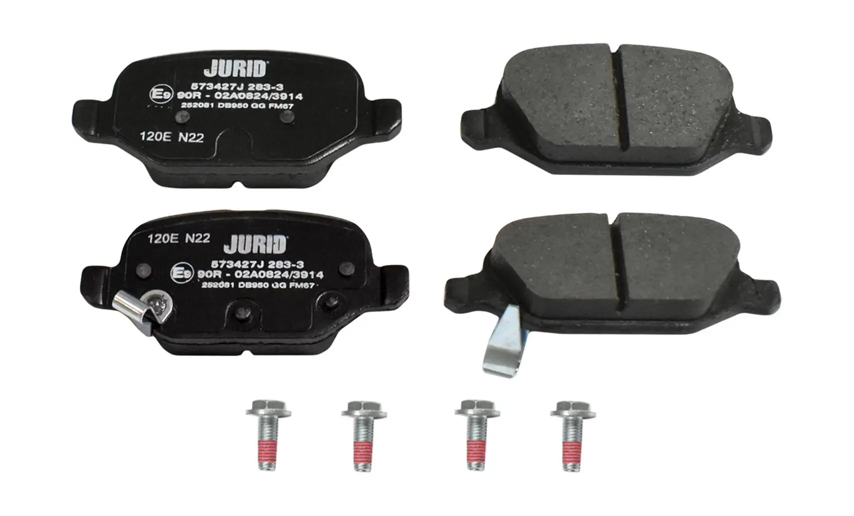 Bremsbelagsatz, Scheibenbremse Hinterachse Hinterachse JURID 573427J