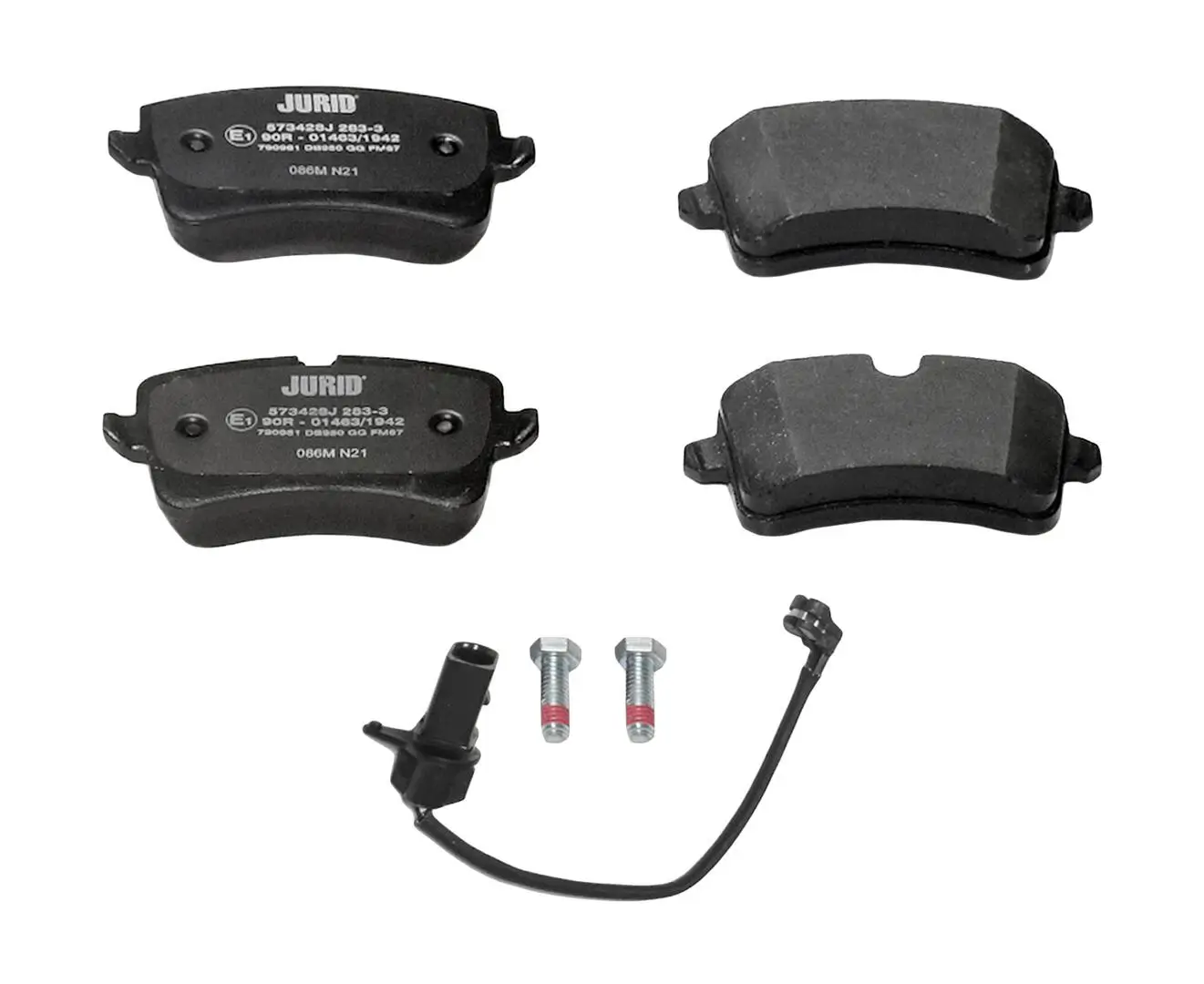 Bremsbelagsatz, Scheibenbremse Hinterachse JURID 573428J
