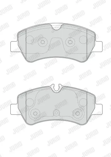 Bremsbelagsatz, Scheibenbremse Hinterachse JURID 573434J Bild Bremsbelagsatz, Scheibenbremse Hinterachse JURID 573434J