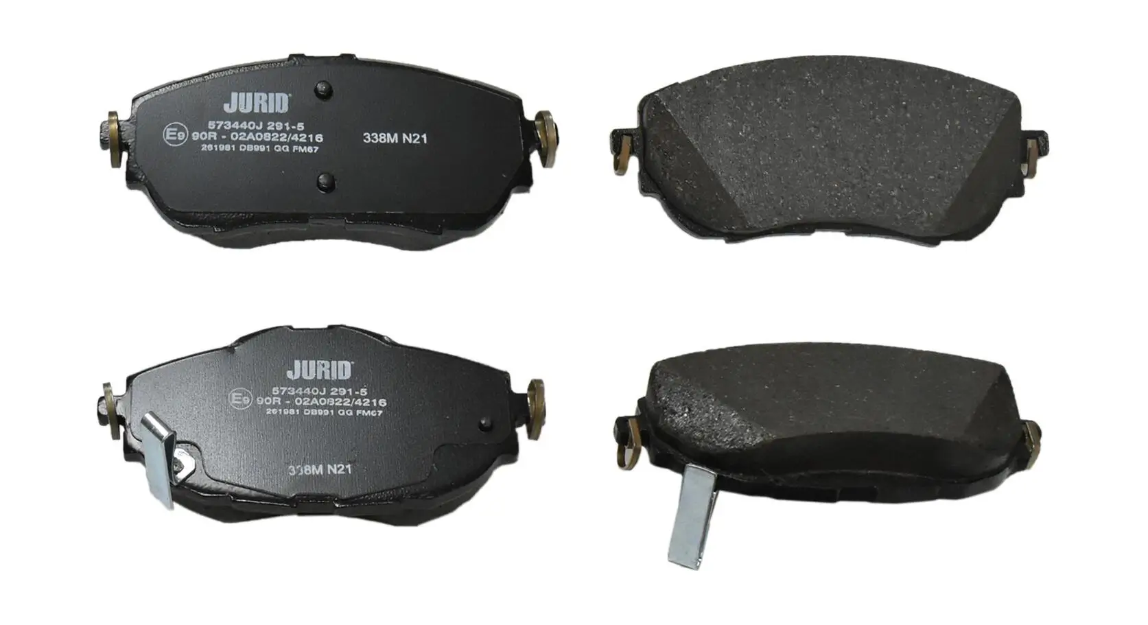 Bremsbelagsatz, Scheibenbremse Vorderachse JURID 573440J