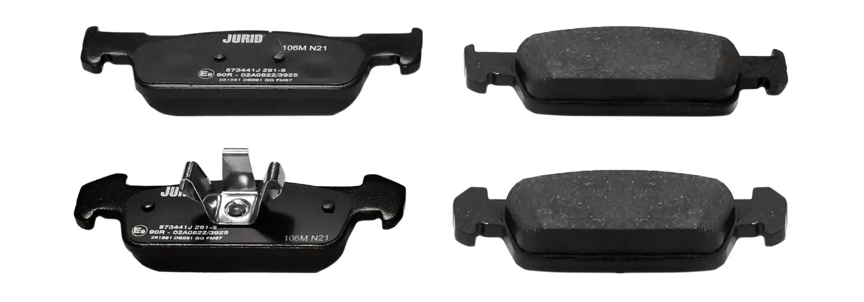 Bremsbelagsatz, Scheibenbremse Vorderachse JURID 573441J