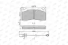 Bremsbelagsatz, Scheibenbremse JURID 573443J