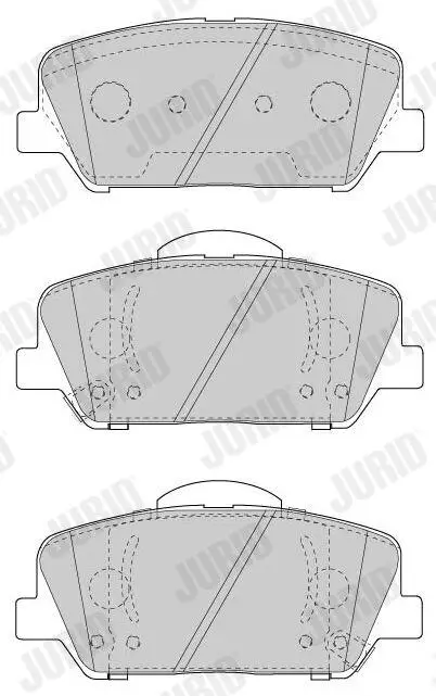 Bremsbelagsatz, Scheibenbremse Vorderachse JURID 573447J