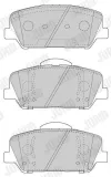 Bremsbelagsatz, Scheibenbremse Vorderachse JURID 573447J