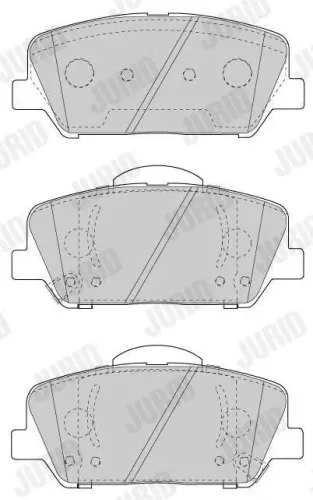 Bremsbelagsatz, Scheibenbremse Vorderachse JURID 573447J Bild Bremsbelagsatz, Scheibenbremse Vorderachse JURID 573447J
