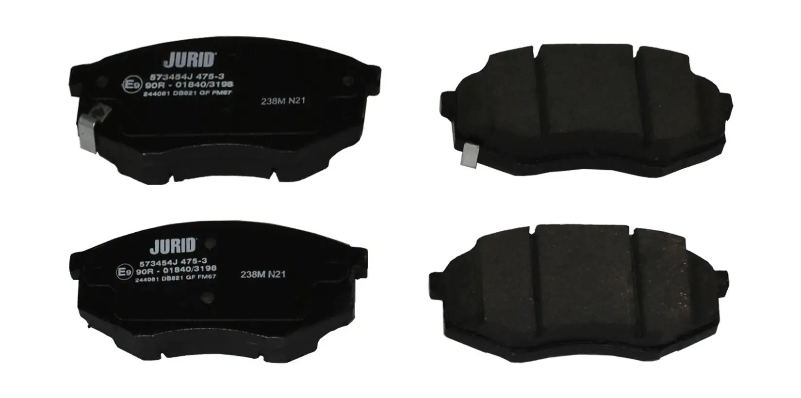 Bremsbelagsatz, Scheibenbremse Vorderachse JURID 573454J