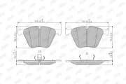 Bremsbelagsatz, Scheibenbremse JURID 573457J