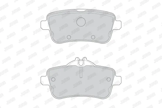 Bremsbelagsatz, Scheibenbremse Hinterachse JURID 573458J Bild Bremsbelagsatz, Scheibenbremse Hinterachse JURID 573458J