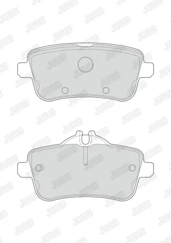 Bremsbelagsatz, Scheibenbremse Hinterachse JURID 573458J Bild Bremsbelagsatz, Scheibenbremse Hinterachse JURID 573458J